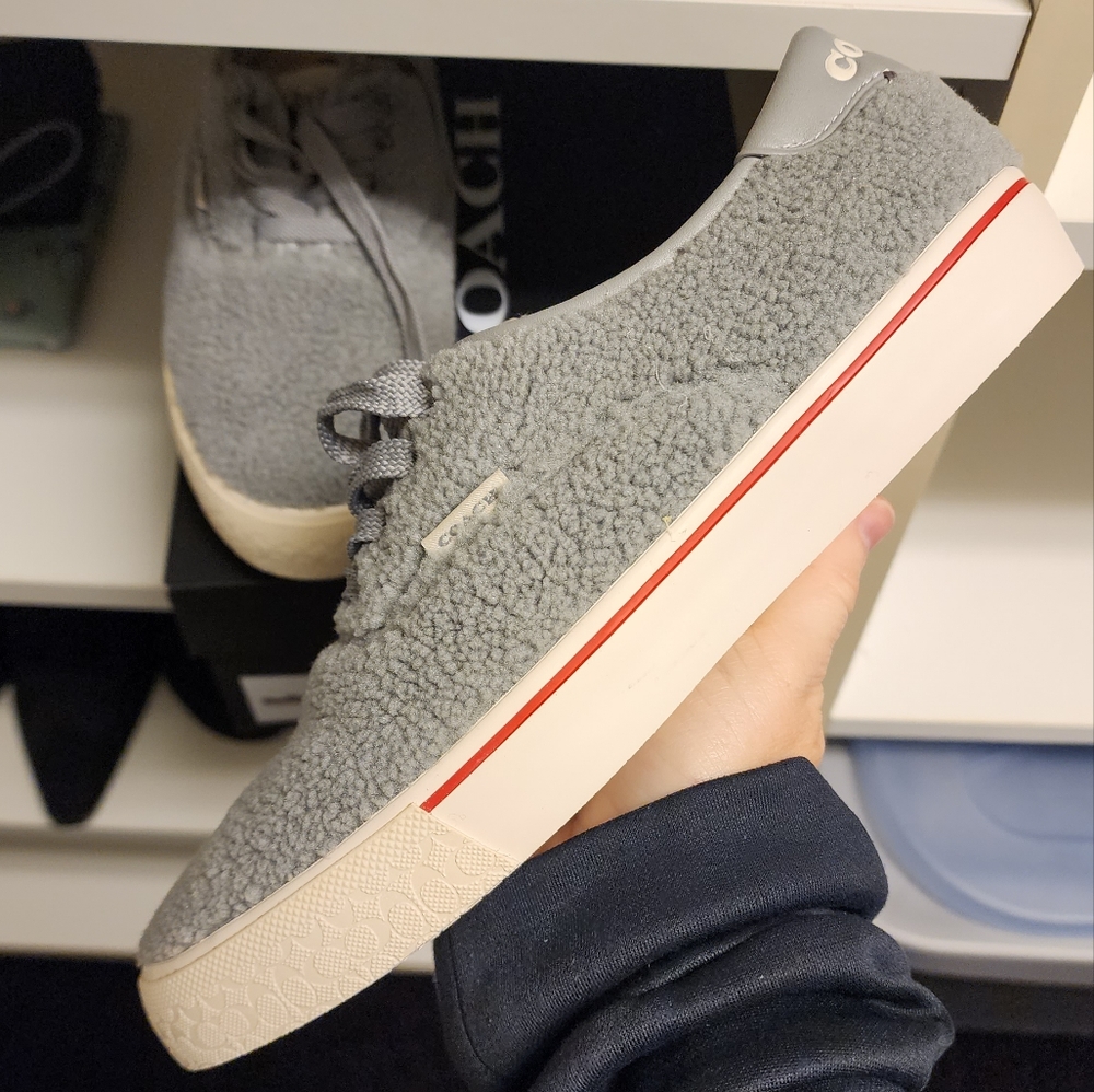 Coach Citysole Fleece Skater Style Sneakers Sz 7 Women's